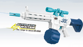 Automatic Electric Battle Water Gun Toy with Rechargeable Battery - 600ml High Capacity - 8 to 10m Range