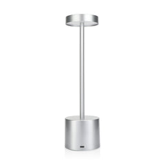 Touch Sensor Bar Table Lamp Rechargeable:Silver