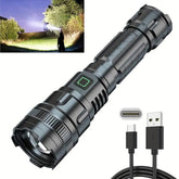 Power LED Waterproof Flashlight Torch:Black