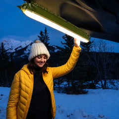 1200LM USB Powered Inflatable LED Camping Tent Light 65CM with Magnetic Mount, Brightness Control, Hanging Hooks & Water Resistant Design