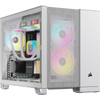 2500D AIRFLOW Mid-Tower Dual Chamber PC Case - White