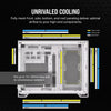 2500D AIRFLOW Mid-Tower Dual Chamber PC Case - White