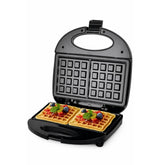 RAF R.257H 750W Electric Waffle Maker with Double-Sided Heating, Non-Stick Coated Plates, Fast Even Cooking, Safety Lock & Power Ready Indicator Lights