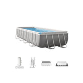 INTEX Prism Frame Rectangular Pool Set (488cm x 244cm x 107cm)