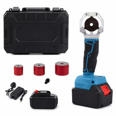 48V Cordless Plastic Pipe Fusion Welding Machine with 320°C Constant Temperature, 4-Minute Rapid Heating, Smart Temperature Control, Battery Power Display, Safety Switch & 20/25/32 mm Heating Dies