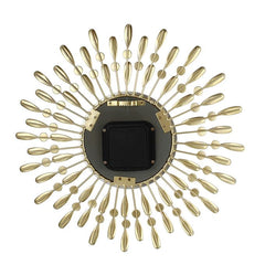 Modern Decorative Sunburst Wall Clock with Crystal Accents & Bold Numerals – Quartz Silent Sweep Movement for Living Room, Bedroom & Office