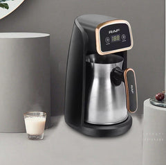 3-in-1 Portable Electric Turkish Coffee Maker Pot with Auto Shut-Off - 600W & 300 ML