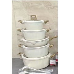 OSFE Granite Cookware Set 12 pcs - Ivory