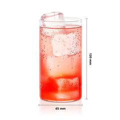Borosil Vision Glasses - Set of Six – 350ml | Premium Borosil Heat Resistant Flameproof Scratch Resistant Microwave Oven Safe Drinking Glasses