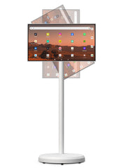 24” Touchscreen FHD Smart TV with Stand, Android 13, 6GB RAM + 64GB Storage, MediaTek MT8788 chipset with integrated GPU, 8MP Camera, 10000mAh Battery, Multi-Swivel Rotation & Remote