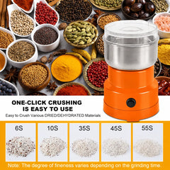 PURE 200W Electric Coffee & Spice Grinder 85g Capacity, Stainless Steel Blade & Cup, One-Touch Multi-Purpose Grinder for Coffee Beans, Spices, Nuts, Grains & Dry Ingredients