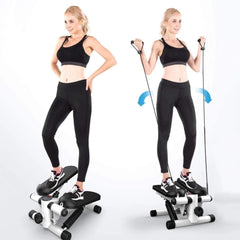 Wellcare Mini Stepper Exercise Pedal Machine with Resistance Bands for Health & Fitness