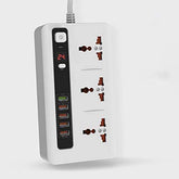 Smart Power Socket Extension Strip with 5 USB Fast Charging Ports and 3 Universal Power Sockets - 2