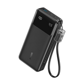 شاحن أنكر باور بانك باور كور سعة 20000 مللي أمبير، 30 وات، محمول مع كابل USB C وحبل قصير - أسود