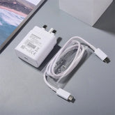 Samsung 45W USB-C Super Fast Charging Adapter (UK Plug) with USB-C to USB-C Cable (5A) 1.8M