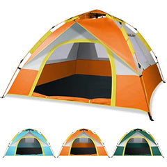 Instant Pop-Up Outdoor Camping Tent with Sunshade for 4 Persons - 210 x 210 x 140 cm