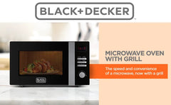 Black+Decker 28L Microwave Grill , 900W, Electric, Black - MZ2810-B5