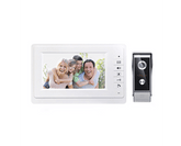 Wired Video Door Phone Intercom System with 7-Inch TFT-LCD Screen, Night Vision Camera, 2-Way Audio, Remote Unlock & Do Not Disturb Function for Home & Villa Security
