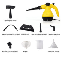 1000W High Pressure Handheld Steam Cleaner with 9 Accessories, High Temperature Multipurpose Steam Cleaning Machine for Kitchen, Bathroom, Glass, Upholstery, Carpet & Car Interior