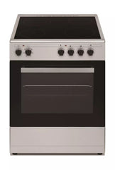 Wansa 4 Ceramic Burners Electric Cooker, 60x60cm, WCT6040041X - Stainless Steel