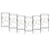 Borosil Berry Glass Set of 6 - 350 ml | Crystal Clear Scratch Resistant Microwave Freezer Safe Drinkware