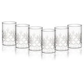 Borosil Meadow Vision Glass Set of 6 pcs - 350 ml | Heat Resistant Borosil Glass Tumblers Microwave, Oven & Freezer
