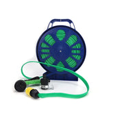 15M Expanding Flexible Outdoor Garden Hose Reel with 7-Mode Spray Gun Nozzle