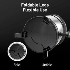 12L Triple-Layer Stainless Steel Beverage Dispenser with 304 Steel Liner, Foldable Tripod Stand, -30°C to 150°C Heat-Cold Resistance & Long-Hour Thermal Preservation for Tea, Coffee, Milk & Juice