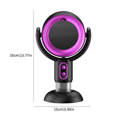 Rechargeable Anionic Desktop Range Hood & Smoke Purifier 3000mAh Battery, Type-C Charging, 8W Dual-Speed Suction, 35 CM Height, 15° Adjustable Angle & Detachable Oil Tank