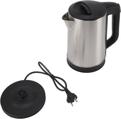 PURE 2L Stainless Steel Electric Kettle with 1500W Fast Boiling, 360° Cordless Power Base, Auto Switch-Off, Boil-Dry Protection & Easy-Lift Hinged Lid