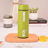 450ml Glass Interior Thermos Flask with Matte Anti-Slip Finish & Leak-Proof Lid – Ideal Vacuum Bottle for Hot & Cold Beverages at Office, Travel & School