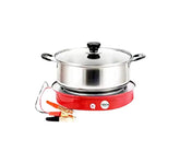 12V Mini Portable Battery & Solar Connectable Electric Hot Plate Cooking Stove