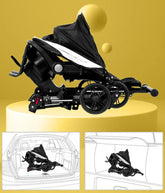 Portable Two Way 360° Rotatable Stroller with Adjustable Recliner Seat and Adjustable Canopy