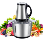 Powerful 2L 200W Electric Food Processor Grinder Blender Mixer Chopper for Meat, Fruits, Vegetables