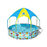 Bestway Steel Pro UV Care Steel Frame Pool with Sun Protection Roof 2.44m x 2.44m x 51cm