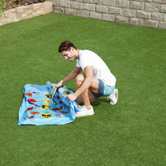 Bestway Steel Pro UV Care Steel Frame Pool with Sun Protection Roof 2.44m x 2.44m x 51cm