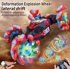 Portable Twist Car Toy with Gesture & Remote Control, Music, 360° Rotation & Rechargeable Battery