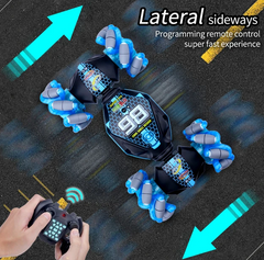 Portable Twist Car Toy with Gesture & Remote Control, Music, 360° Rotation & Rechargeable Battery