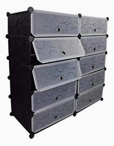 Multipurpose Shoe and Clothing Storage Cabinet Organizer with Modern Design