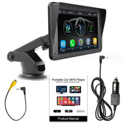 7-Inch Portable Car Player with Apple CarPlay, Android Auto & Touch Screen