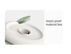 Large 10kg Rice Grain Cereal Dispenser & Storage Container with Rotating Egg Storage & Cup