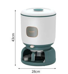 Large 10kg Rice Grain Cereal Dispenser & Storage Container with Rotating Egg Storage & Cup