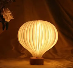 Decorative Hot Air Balloon Wood Lamp - Portable Color-Changing Lantern