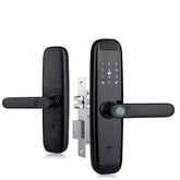 Intelligent Smart Door Lock - Electronic Lock Digital Door with Wifi and Biometric Fingerprints (Tuya App Compatible)