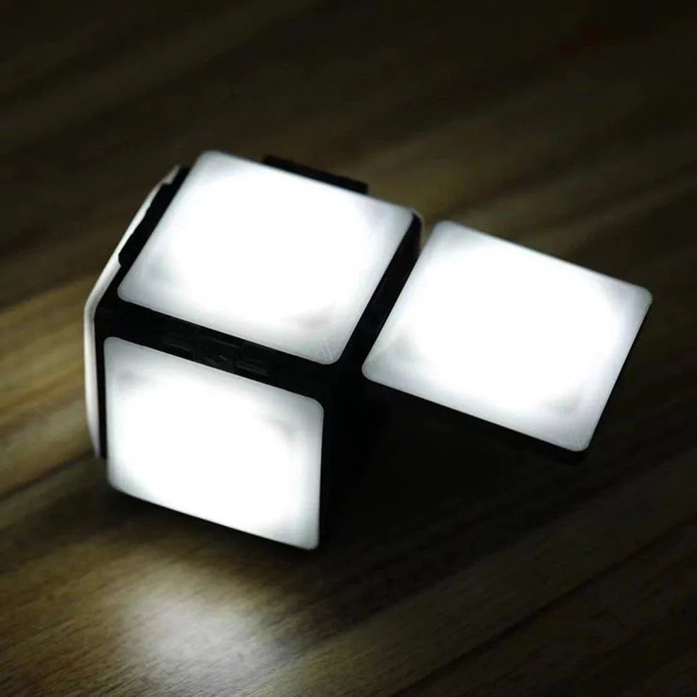 Rubik's Cube Energy Saving Lamp with Adjustable LED Light Panels