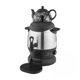 Electric 360° Samovar Tea Maker with Ceramic Pot - Stainless Steel - 1350W