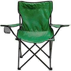 Portable Foldable Camping Chair with Water Bottle Slot & Padded Seat