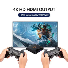 Ultimate 4K Android TV Game Box - 2-in-1 Smart Console & Gamepad with 9000+ Games