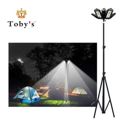 Toby's Ultra-Bright Multi-functional LED Camping Light Set with Tripod Stand and Waterproof Design - 150W - 12,000 Lumens