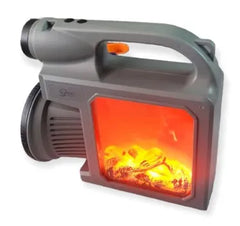 Solar Handheld Torch Light Flame Lamp - Outdoor Rechargeable LED Flashlight with Power Bank Function